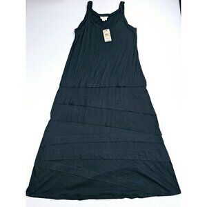 Pure DKNY Size Small Women's Sleeveless Black Pullover Maxi Dress NWT